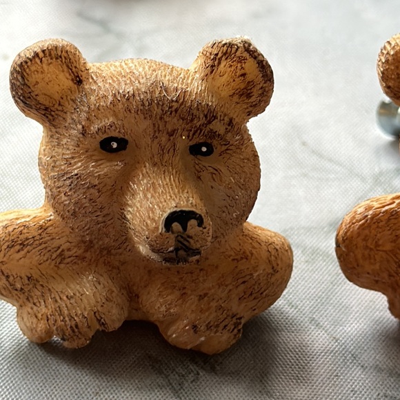 NINE Ceramic BEAR Drawer Pulls - Picture 6 of 9